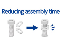 Reducing assembly time and preventing foreign object contamination【Workability & Maintenance】